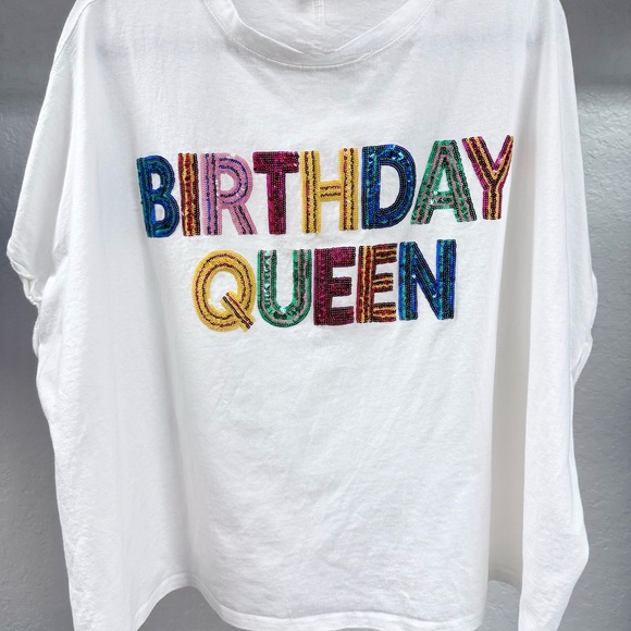 White 'Birthday Queen' T-Shirt - Picture 7 of 10